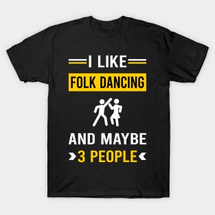 3 People Folk Dancing Dance Dancer T-Shirt